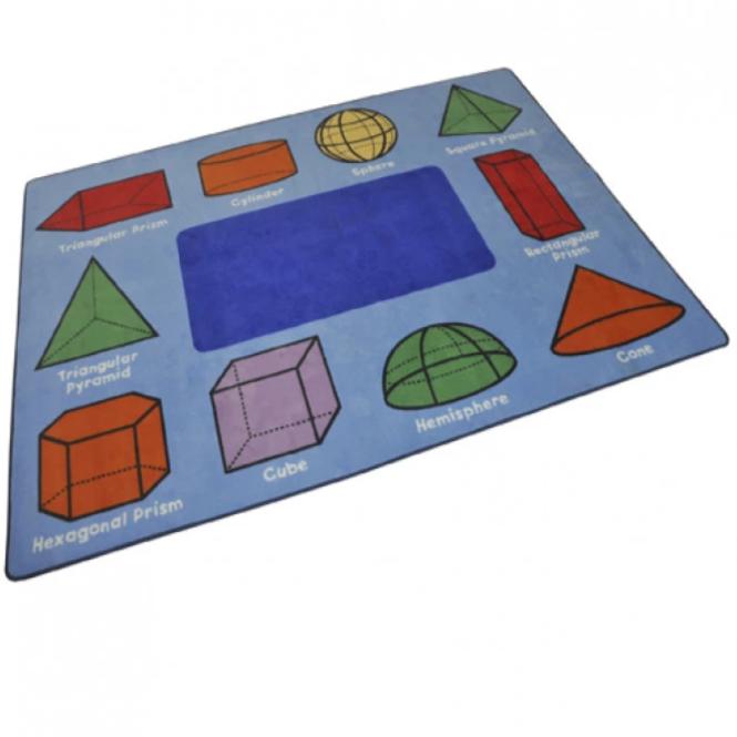 Geometric Shapes Rug W2570 x L1800mm | Educational Equipment Supplies