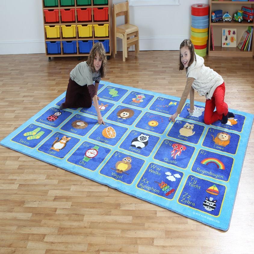 German Alphabet Learning Carpet W3000 x D2000mm Educational Equipment