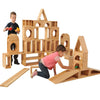 Giant Wooden Hollow Blocks - 40 Piece Set - Educational Equipment Supplies