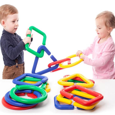 Giant Linking Plastic Shapes Activity Set - Educational Equipment Supplies