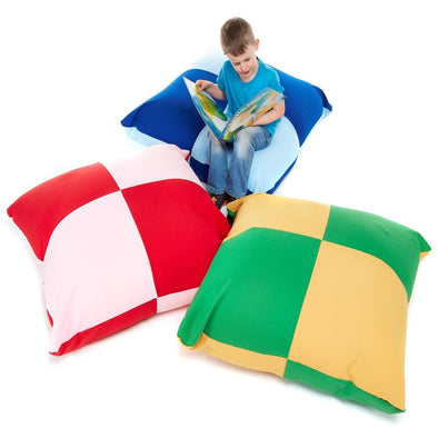 Giant Multi Coloured Cushions x 3 - Educational Equipment Supplies