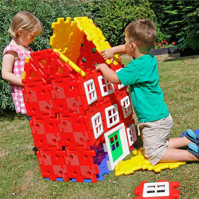 Giant Polydron House Builder - 72 Pieces - Educational Equipment Supplies