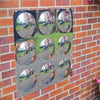 Outdoor Giant 9-Domed Acrylic Safety Mirror Panel - 800 x 800mm - Educational Equipment Supplies