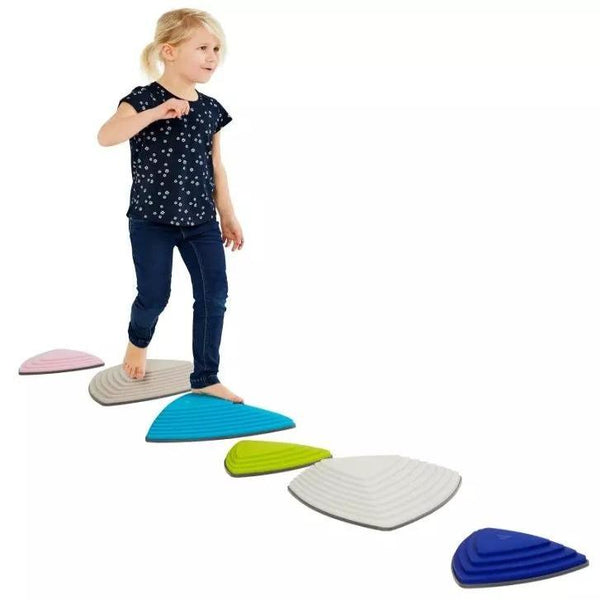 Gonge Balance Stepping River Stones - Pk 6 | Educational Equipment Supplies