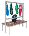 Gopak Enviro Cloakroom Frame & Benches - Coloured Hooks - Educational Equipment Supplies