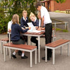 Set 3 Gopak Enviro Outdoor Table Set & 4 Benches - Educational Equipment Supplies