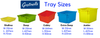Gratnells 24 Shallow Tray Treble Width Trolley - Powder Blue Frame - Educational Equipment Supplies