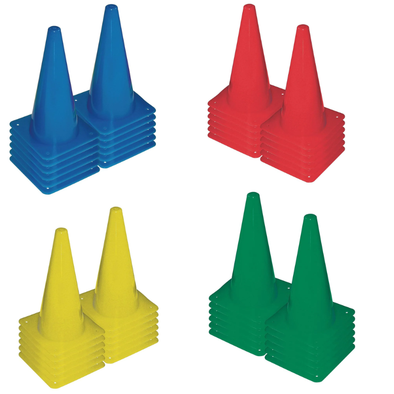 Plastic Cone 300mm Pkt 12 Plastic ConeS 300mm | Activity Sets | www.ee-supplies.co.uk