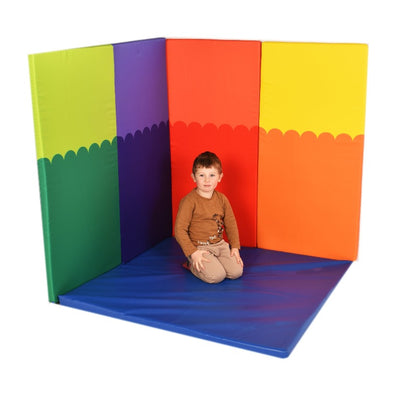 Nursery Soft Wall Pads x 4 - Multi Colour + Floor Mat Nursery Soft Wall Pads x 4 - Multi Colour + Floor Mat | www.ee-supplies.co.uk