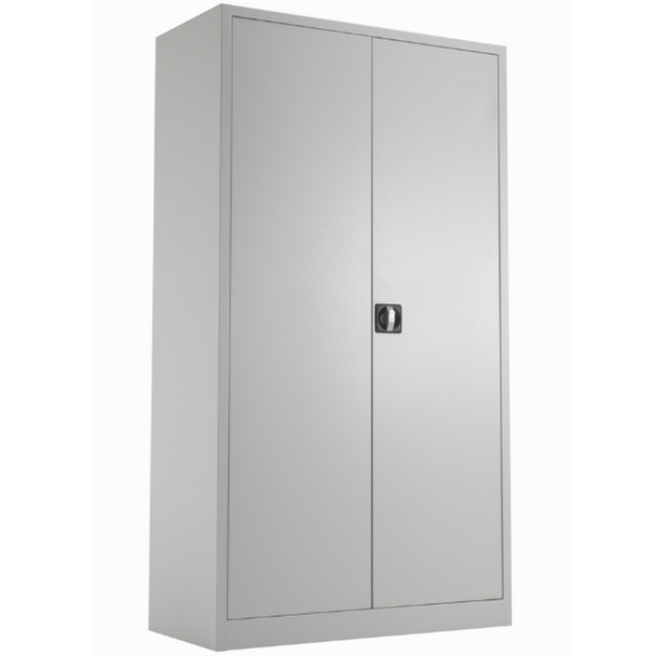 Steel Double Door Cupboard - H1950mm - Grey - Educational Equipment Supplies