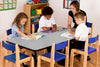 Tuf-top™ Height Adjustable Rectangular Table - Grey - Educational Equipment Supplies
