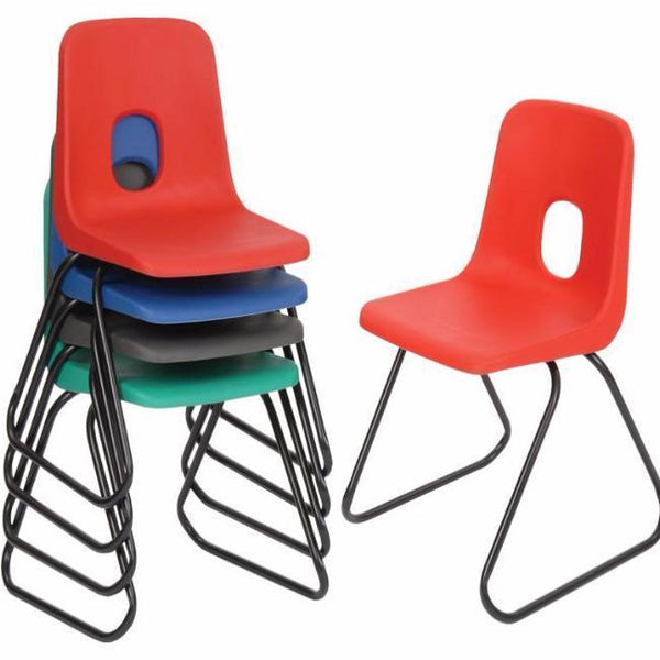 Hille Series E Classic Poly School Skid Base Chair