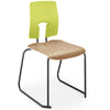 Hille SE Chair Polished Ply Wooden Seat Skid Base - Educational Equipment Supplies