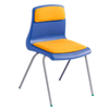 NP Poly Classroom Chair - With Seat & Back Pad - Educational Equipment Supplies