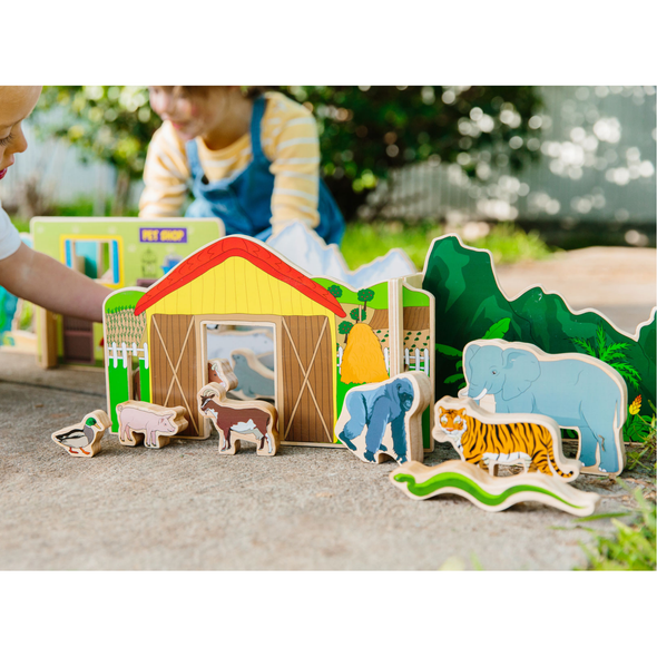 Happy Architect - Animals in their Habitat Happy Architect - Animals in their Habitat | Wooden Toys | www.ee-supplies.co.uk