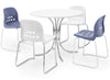 Hille Apero Poly Modern Chair - Chrome Skid Base Frame - Educational Equipment Supplies