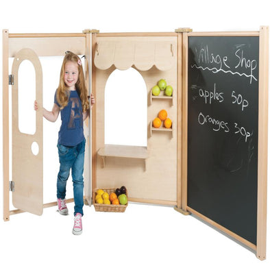 Playscapes Maple Role Play Panel Starter Sets - Shop Panel Set - Educational Equipment Supplies