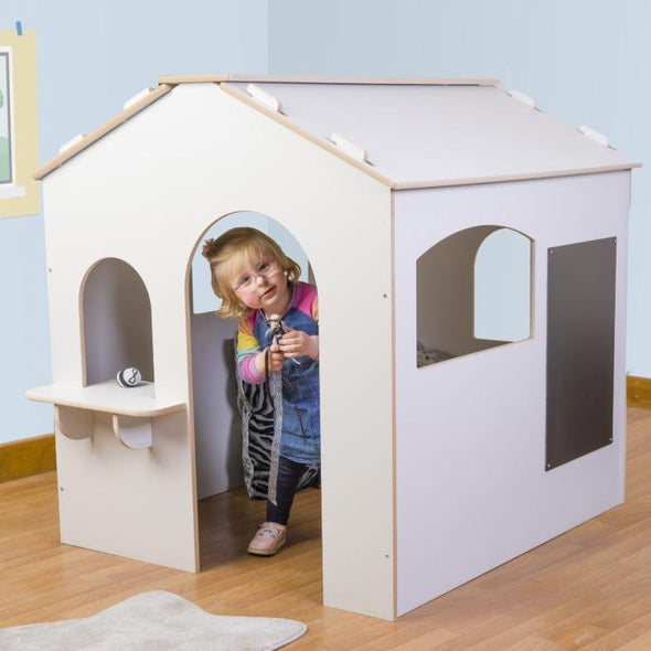 TW Nursery Grey Indoor Wooden Play House - Educational Equipment Supplies