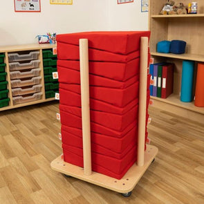 Jolly Back Maxi Wedge - 12 Single Colour + Trolley - Educational Equipment Supplies