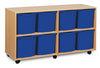 Jumbo 8 Tray Mobile Storage Unit W135 x D45 x H73cm Jumbo Tray Storage | School Tray Storage | www.ee-supplies.co.uk