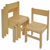 KEB Table Square Beech Top W600 x D600mm + Chairs x 4 KEB Table Square Beech Top W600 x D600mm | www.ee-supplies.co.uk