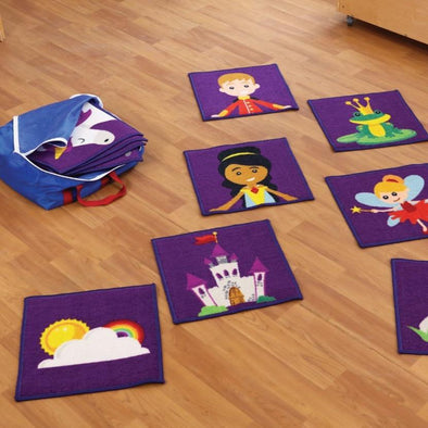 Story Time Interactive Carpet Tiles With Holdall - Educational Equipment Supplies