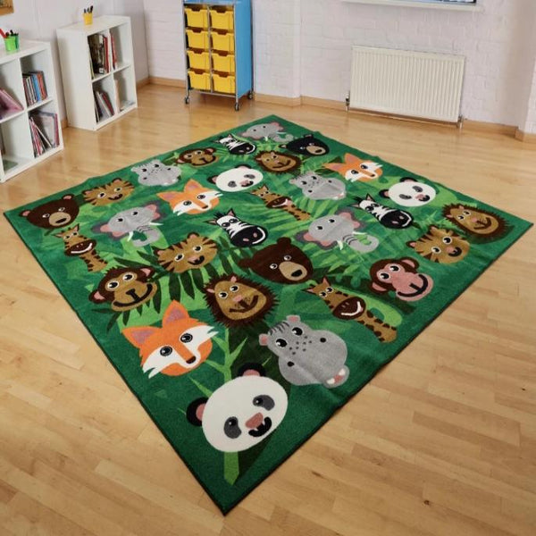 Kinder™Wild Animals Carpet W3000 x D3000mm