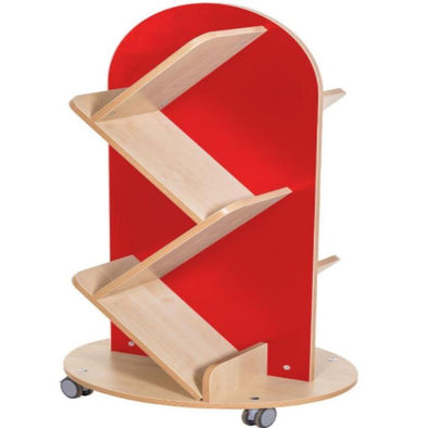 Kubbyclass Book Staircase - Red/Maple - Educational Equipment Supplies