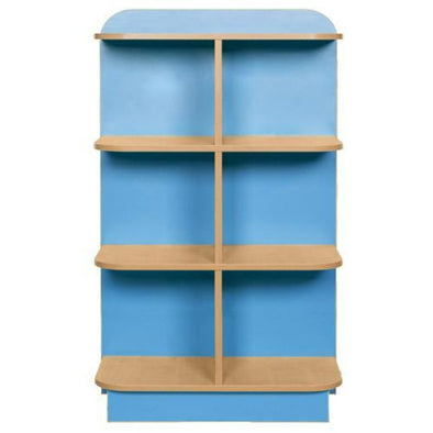 Kubbyclass D-End Cap Library Bookcase - H1250mm - Educational Equipment Supplies