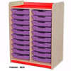 Kubbyclass Double Column Tray Storage Units- 20 Shallow Trays - Educational Equipment Supplies