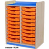 Kubbyclass Double Column Tray Storage Units- 16 Shallow Trays - Educational Equipment Supplies