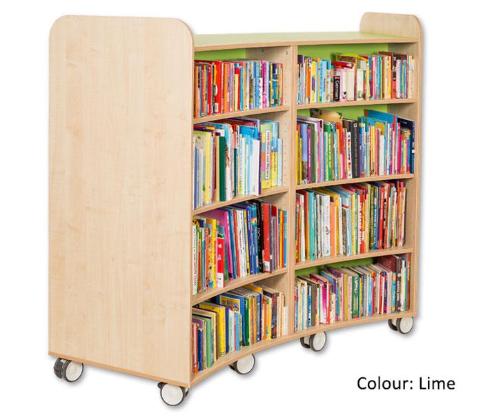 Kubbyclass Curved Library Bookcase H750mm | Educational Equipment Supplies