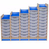 Kubbyclass Single Bay Tray Storage Units- 6 Trays - Educational Equipment Supplies