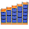 Kubbyclass Single Bay Tray Storage Units- 5 Deep Trays - Educational Equipment Supplies