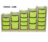 Kubbyclass Single Bay Tray Storage Units - 1 Deep, 1 Ex-Deep & 1 Jumbo - Educational Equipment Supplies