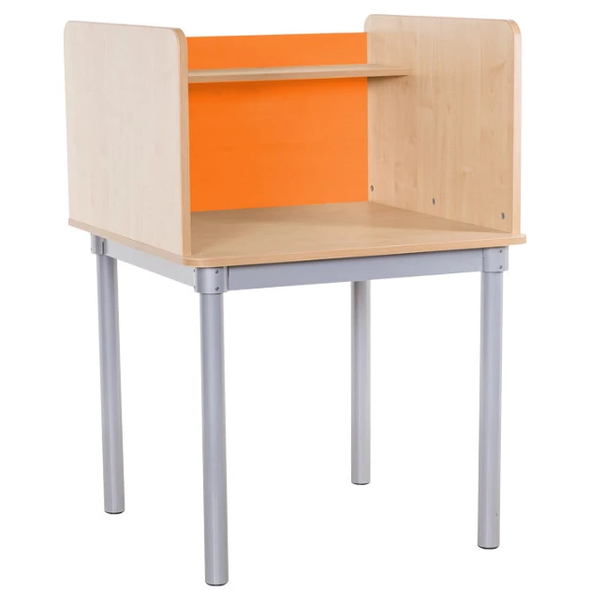 KubbyClass Square Single Study Carrel - Educational Equipment Supplies