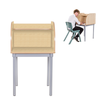 KubbyClass Curved Single Study Carrel - Educational Equipment Supplies