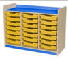 Kubbyclass Triple Column Tray Storage Units -21 Shallow Trays - Educational Equipment Supplies