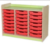 Kubbyclass Triple Column Tray Storage Units -27 Shallow Trays - Educational Equipment Supplies