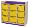 Kubbyclass Triple Column Tray Storage Units -9 Deep Trays - Educational Equipment Supplies