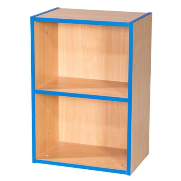 KubbyKurve Two Tier 1 + 1 Library Shelf Unit 700mm High 500mm Wide - Educational Equipment Supplies