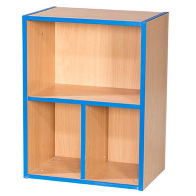 KubbyKurve Two Tier 1 + 2 Library Shelf Unit 700mm High 500mm Wide - Educational Equipment Supplies
