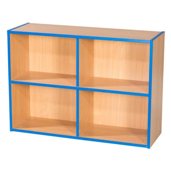 KubbyKurve Two Tier 2 + 2 Library Shelf Unit 700mm High 1000mm Wide