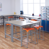 Craft / Lab Tables - Laminated Top - Bull Nose Edge - Crushed Bent - 30mm Square Steel Tube Frame Lab Tables | Bull Nose Edge | 35mm Crush Bent Frame | www.ee-supplies.co.uk