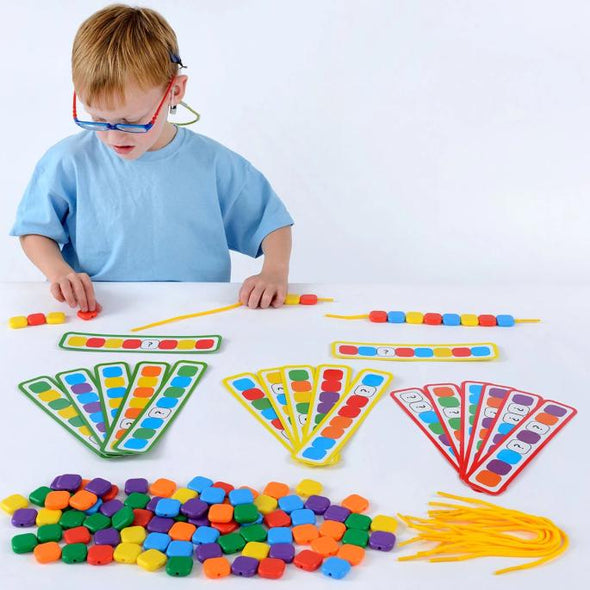 Lacing Colour Sequence Beads - Educational Equipment Supplies