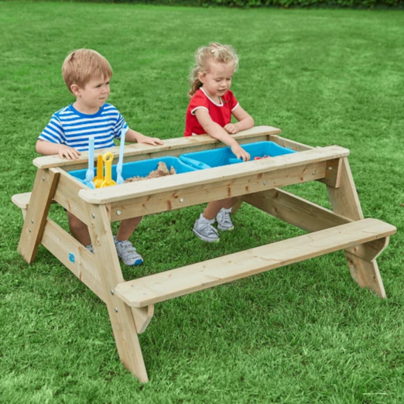Large Early Fun Picnic Table Sandpit - Fsc® - Educational Equipment Supplies