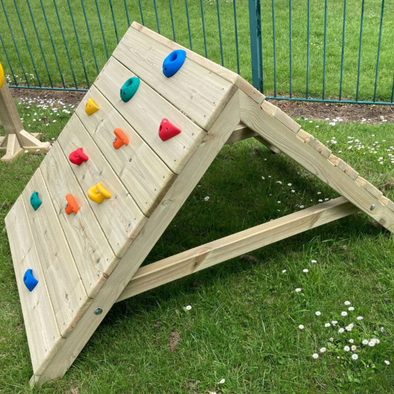 Large Outdoor Wooden Climbing Triangle H108cm Large Outdoor Wooden Climbing Triangle| www.ee-supplies.co.uk