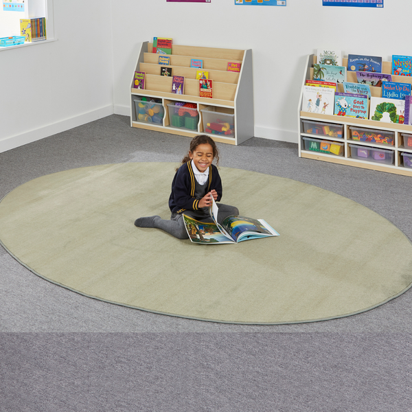 Large Oval Carpet - Pine 2870 x 1970mm