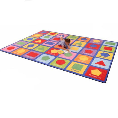 Large Shapes Learning Rug 2570 x 3600mm - Educational Equipment Supplies