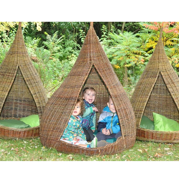 Large Wicker Cosy Pod x 3 Pkt